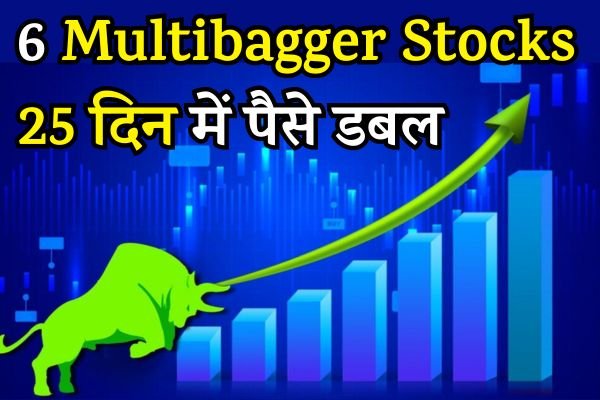 You are currently viewing Share Market : 25 दिन में पैसा डबल वाले 6 Multibagger Stocks